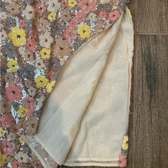 NWT Vita Grace Long Maxi Sequined Women's Floral Maxi Skirt Small - Picture 5 of 11